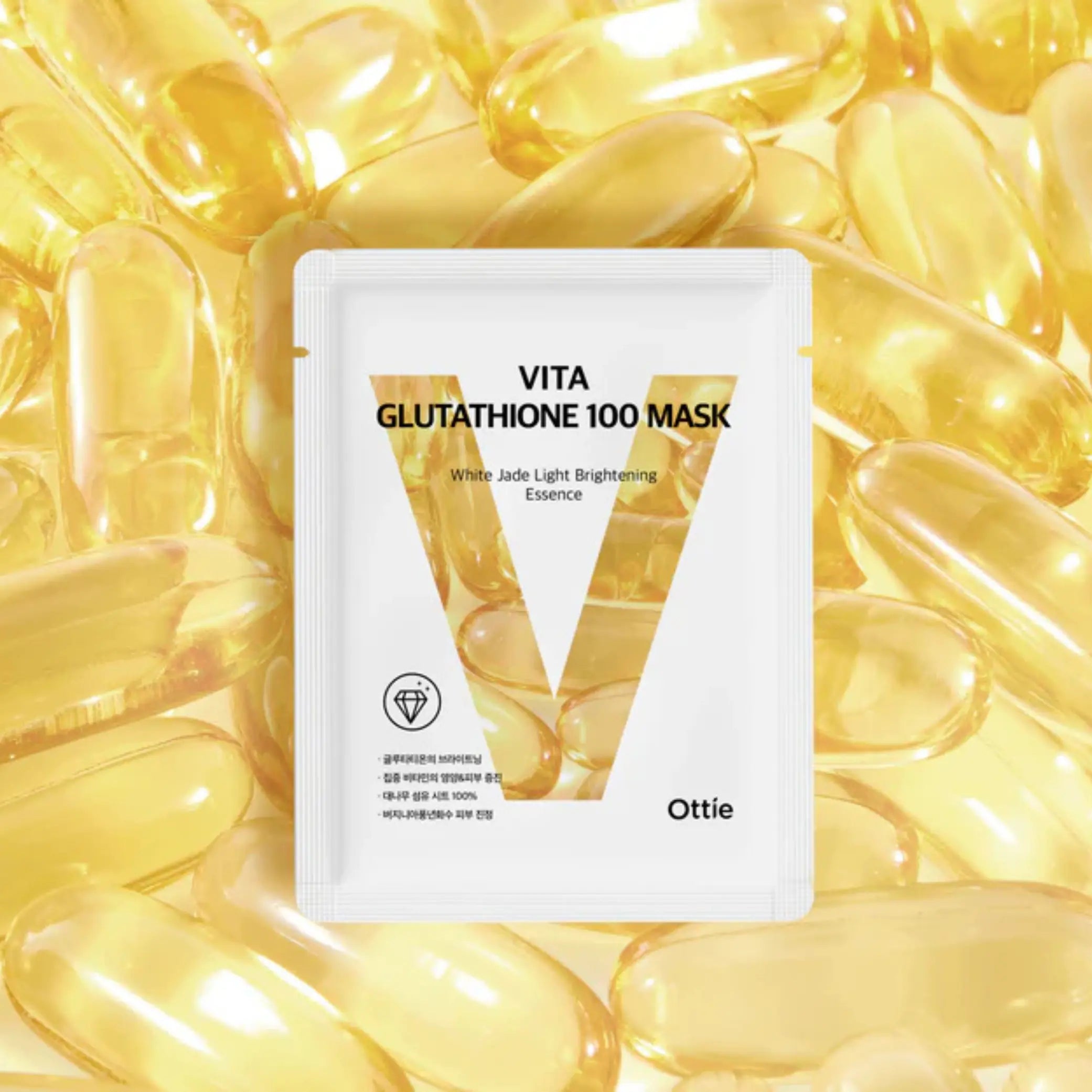 Ottie Vita K-Beauty vitamin sheet mask - Nourishing Korean skincare for smooth, exfoliated skin