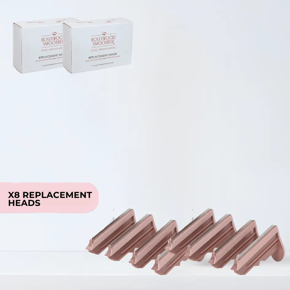Smoother Head Duo Pack - 8 x Replacement Heads - Hollywood Browzer