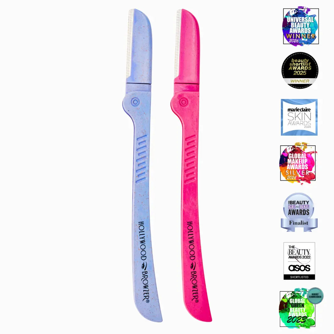 Sustainable wheat straw dermaplaners for smooth, glowing skin - Hollywood Browzer
