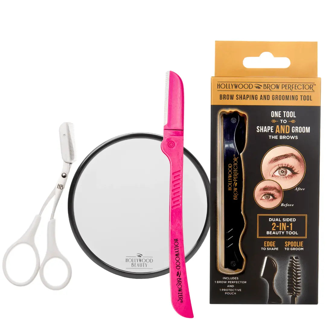 Face & Brows Pro Kit: The Complete Grooming System Eco - Friendly - Hollywood Browzer
