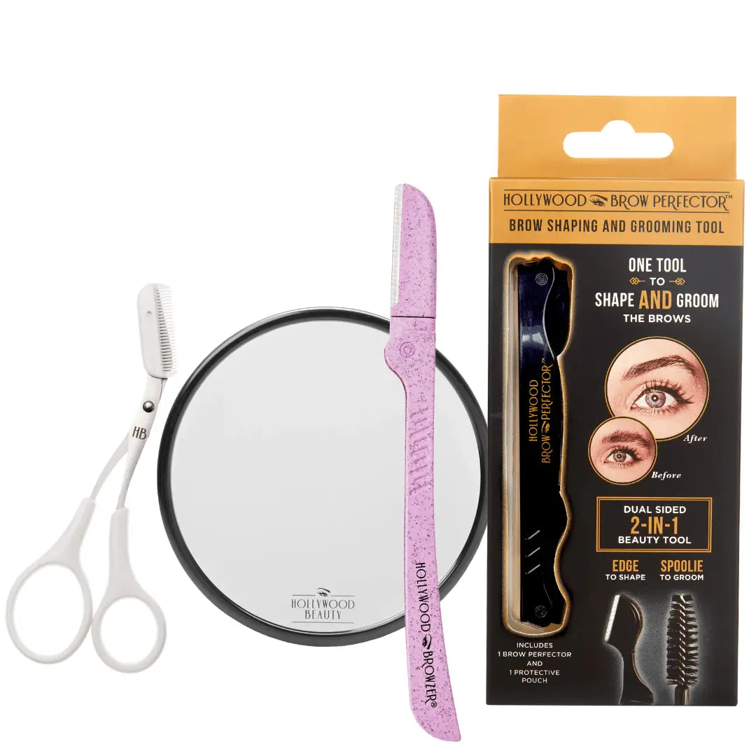 Face & Brows Pro Kit: The Complete Grooming System Eco - Friendly - Hollywood Browzer