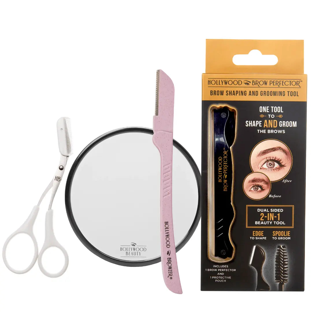 Face & Brows Pro Kit: The Complete Grooming System Eco - Friendly - Hollywood Browzer