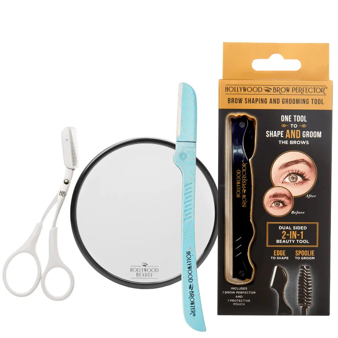 Face & Brows Pro Kit: The Complete Grooming System Eco - Friendly - Hollywood Browzer