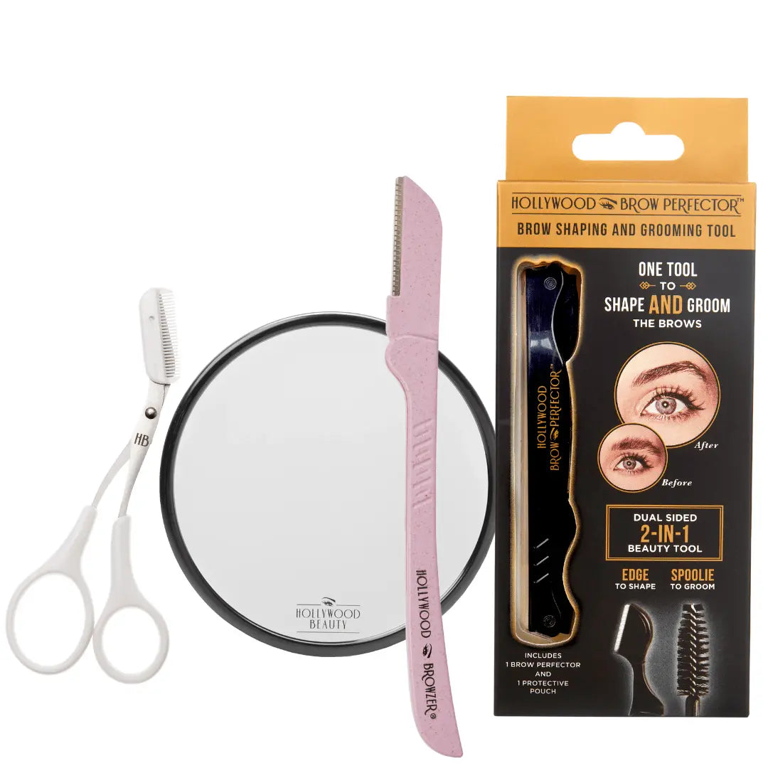 Face & Brows Pro Kit: The Complete Grooming System Eco - Friendly - Hollywood Browzer