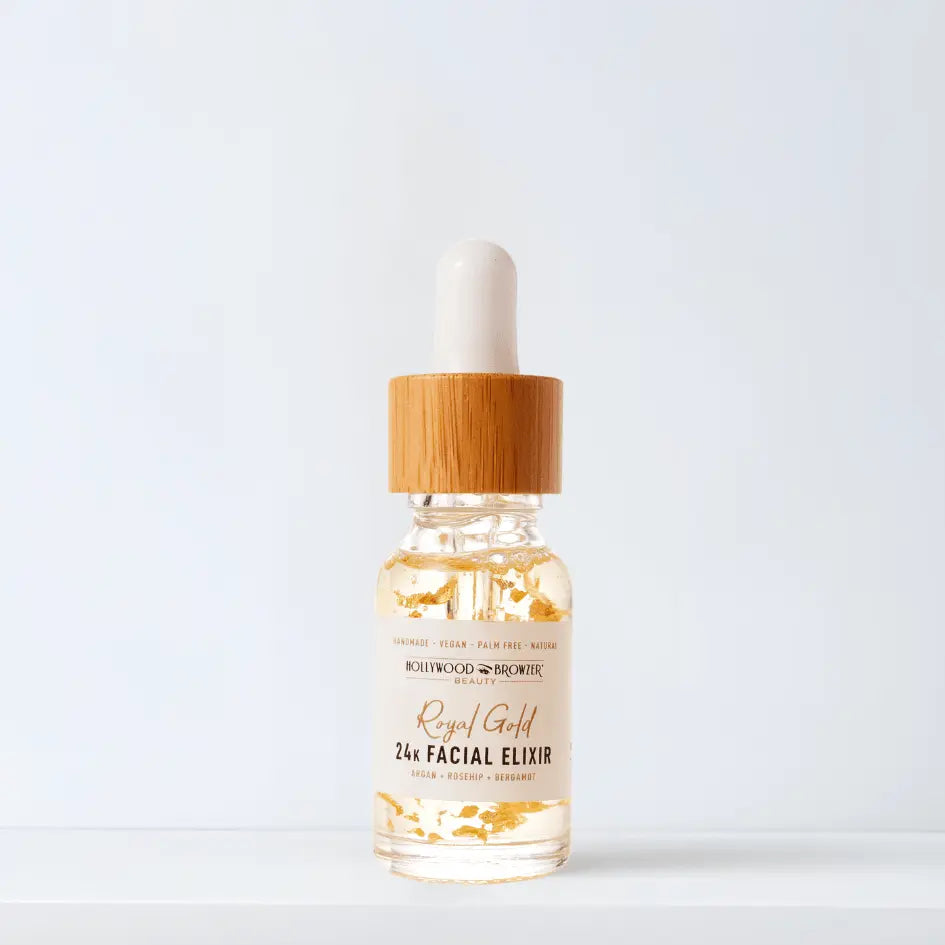Post Dermaplaning 24K Gold Facial Elixir - Hollywood Browzer