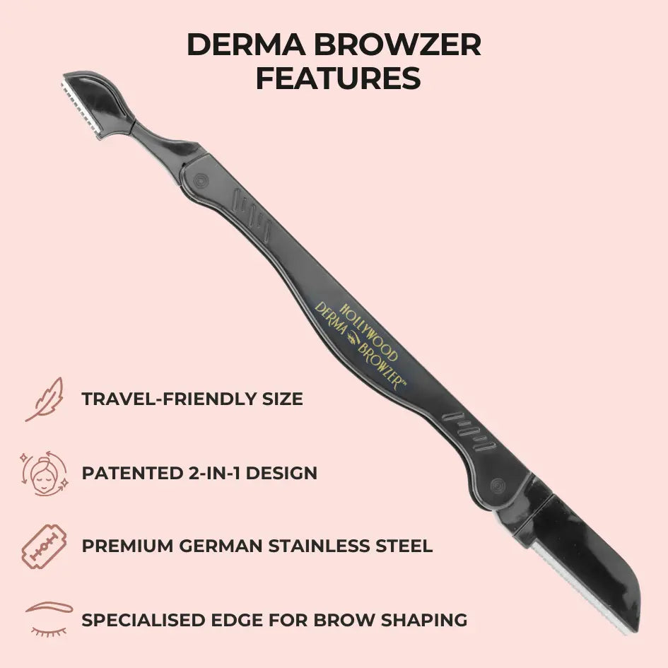 Derma Browzer - Dermaplaner & Brow Shaper - Hollywood Browzer