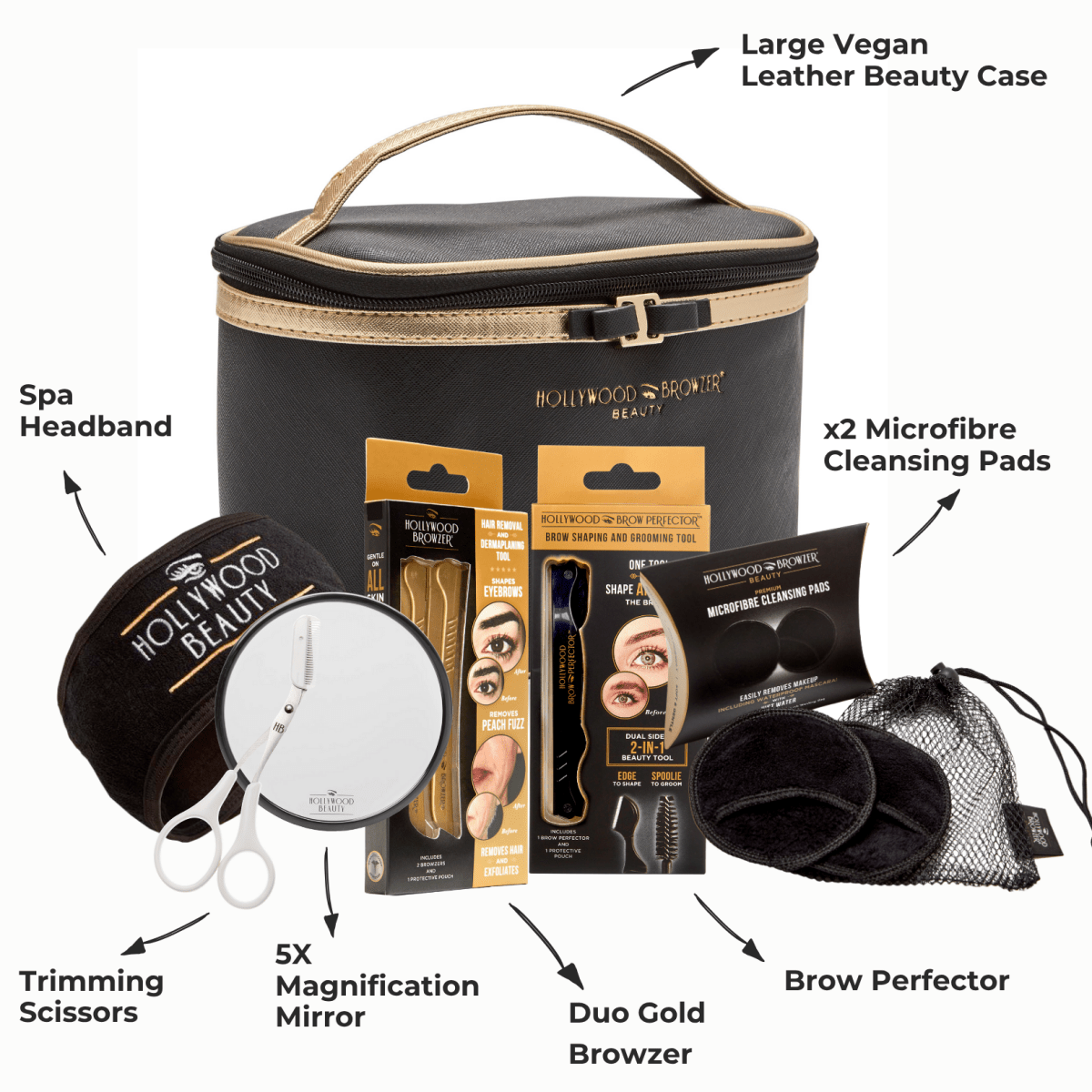 The Ultimate Spa Experience: Deluxe Dermaplaning Collection - Hollywood Browzer