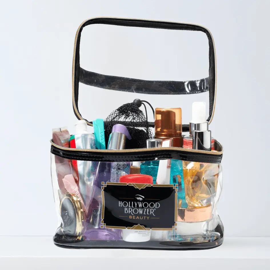 Large Toiletry Bag - Cosmetics Case - Hollywood Browzer