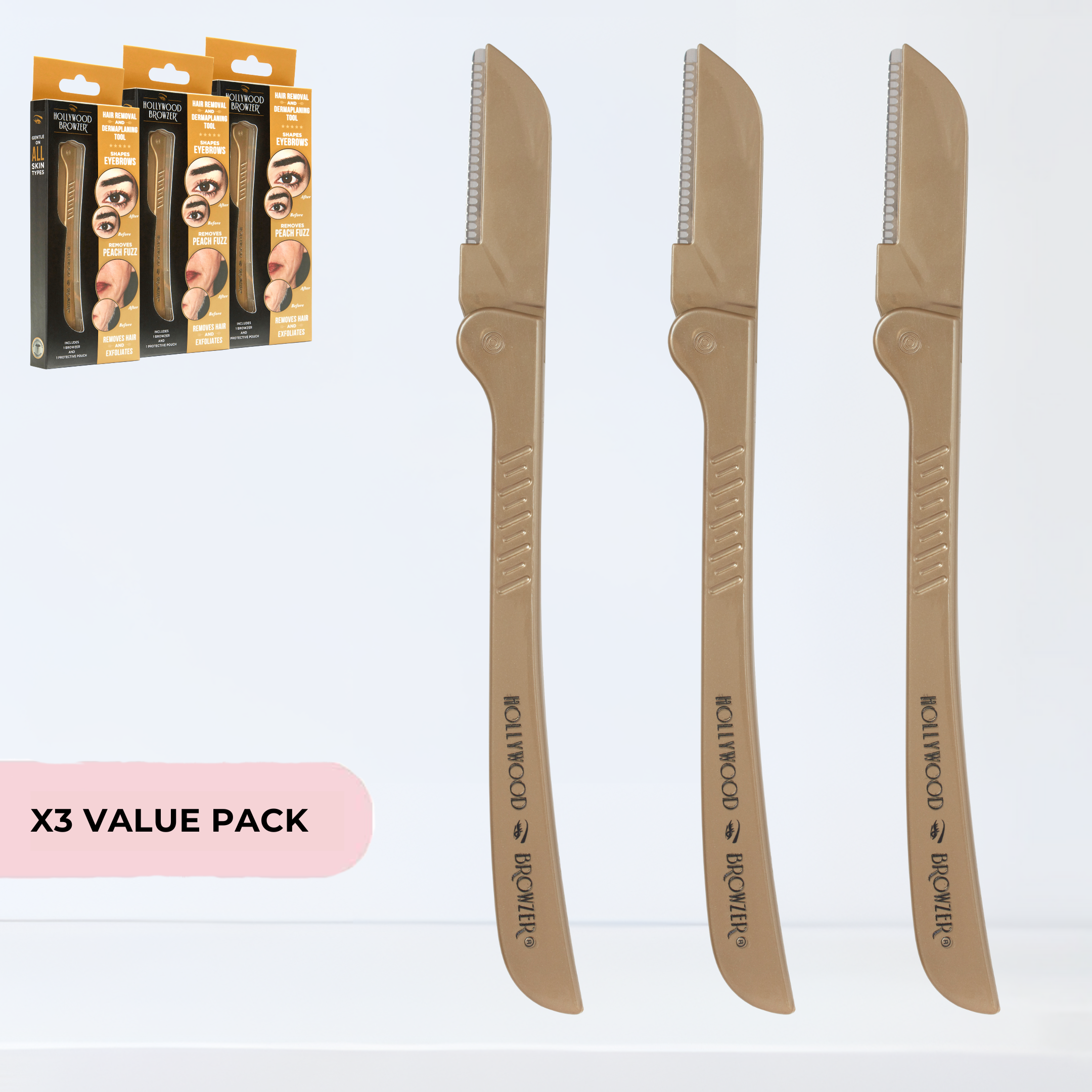 Trio Hollywood Browzer® Dermaplaner