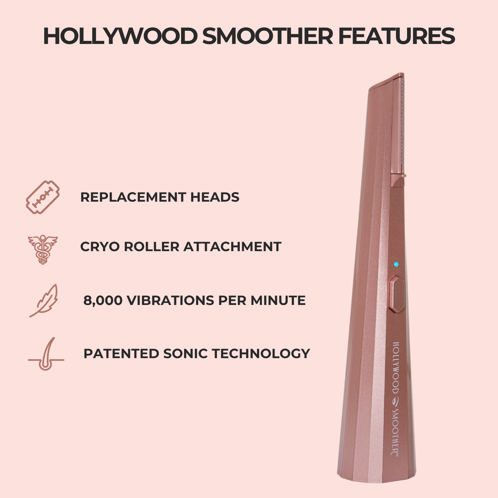 Hollywood Smoother - Sonic Dermaplaner