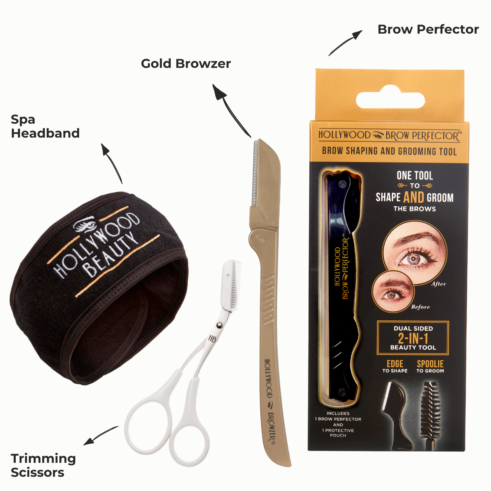 The Beautiful Brows & Face Kit: Professional Grooming Tools