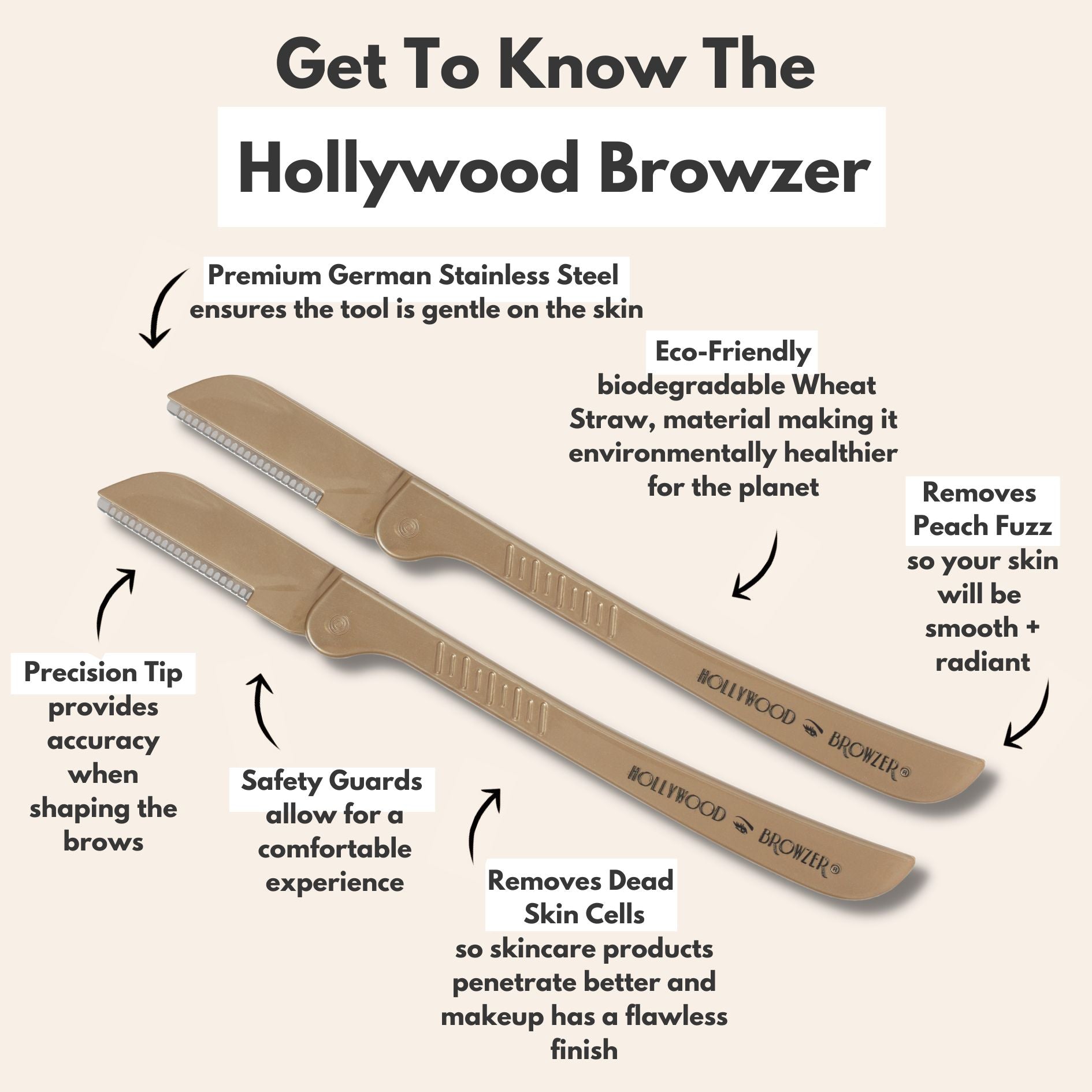 EYEBROW TRIMMING SCISSORS - Hollywood Browzer