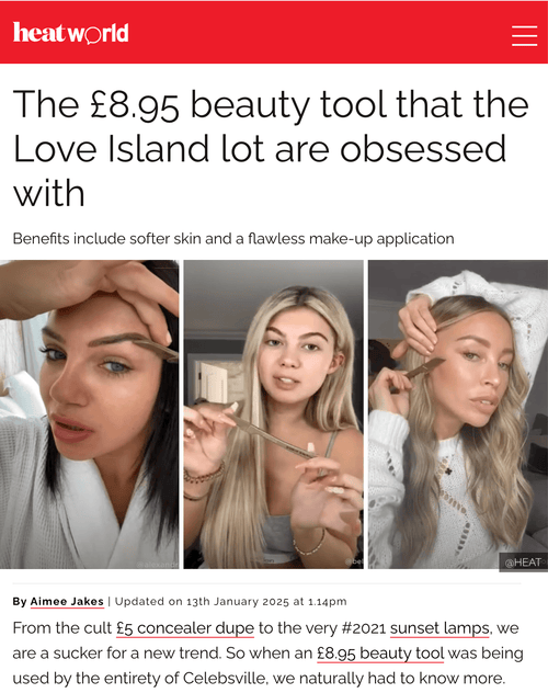 heatworld — The £8.95 beauty tool that the Love Island lot are obsessed with