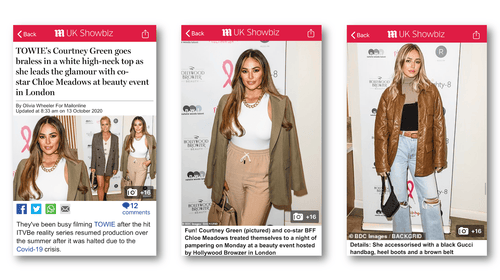 Mail Online — Courtney Green and Chloe Meadows attend a Hollywood Browzer beauty event