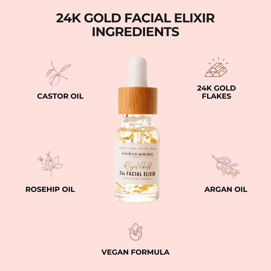Dermaplaning Starter Kit With 24K Gold Elixir - Hollywood Browzer