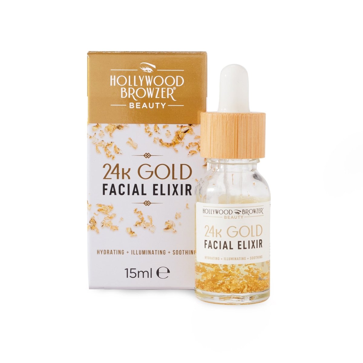 Post Dermaplaning 24K Gold Facial Elixir - Hollywood Browzer